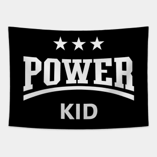 Power Kid (Child / Kiddie / Son / Daughter / White) Tapestry