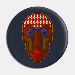 Ancient african aboriginal mask design Pin