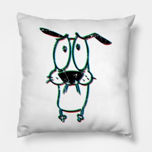 Courage the dog Pillow