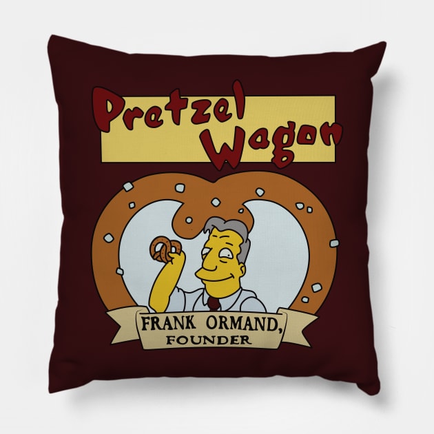 Pretzel Wagon Pillow by saintpetty