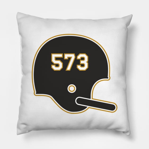 University of Missouri Area Code Helmet Pillow by Rad Love