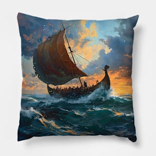 Saga of the Norse: Viking Exploration, Epic Tales, and Anime-Manga Heritage in Vinland Saga Art Pillow