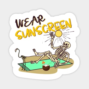 Wear Sunscreen Magnet