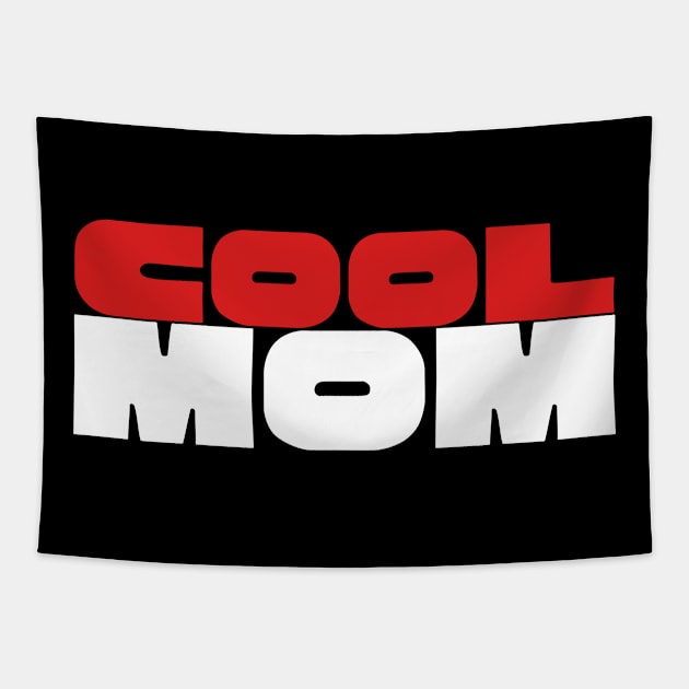 Cool Mom Typography Design Tapestry by Minisim