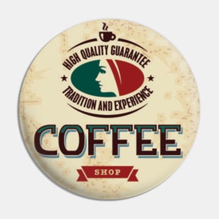 Retro Coffee Shop Pin