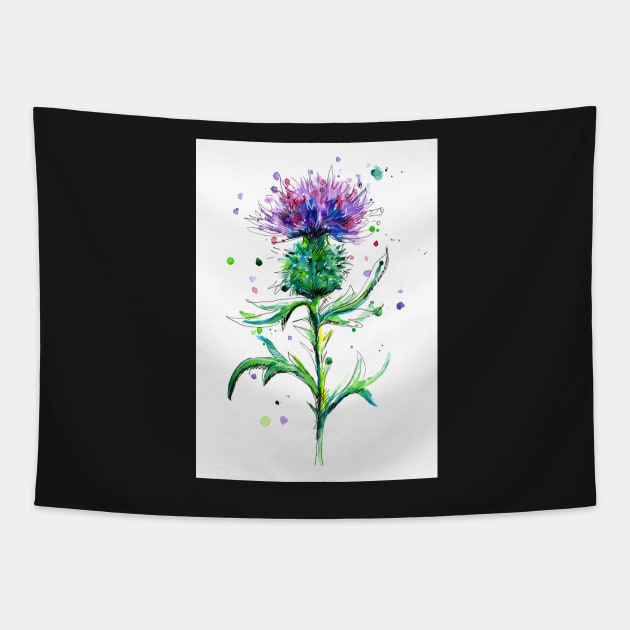 Thistle #1 Tapestry by EveiArt