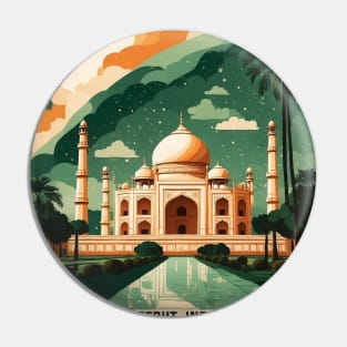 Meerut India Starry Night Vintage Tourism Travel Pin