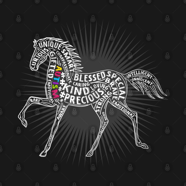 autism awareness horse by Jandjprints