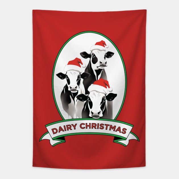 Dairy Christmas Tapestry by photokapi