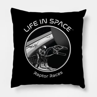 Life in Space: Raptor Races Pillow