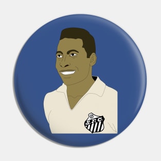 Pele portrait Pin