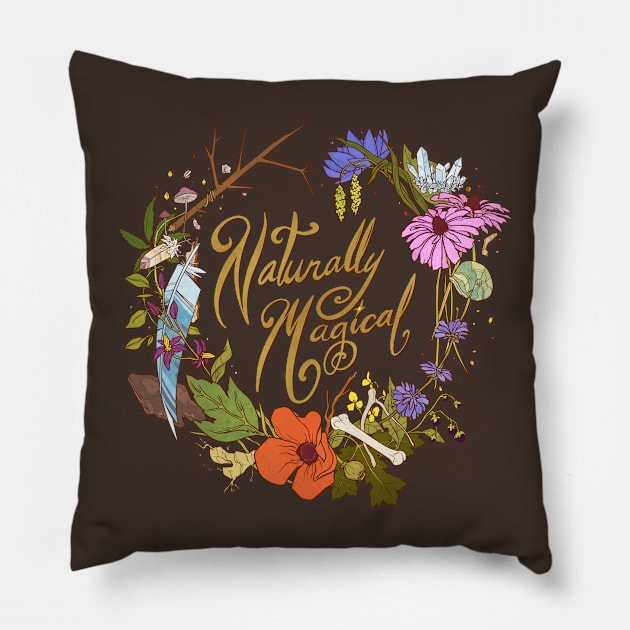 Naturally Magical Pillow by FindChaos