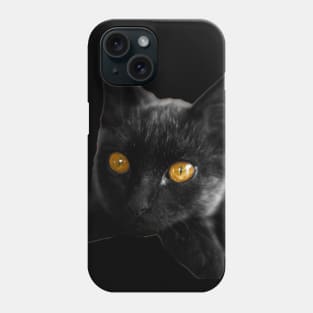 black cat eyes Phone Case