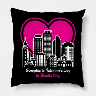 Valentine's Day in Manila City Pillow