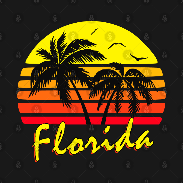 Florida Retro Sunset by Nerd_art
