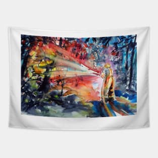 Forest fire Tapestry