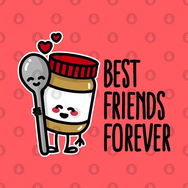 Best friends forever peanut butter / spoon BFF by LaundryFactory