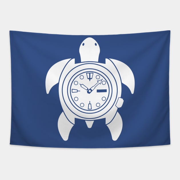 Turtle - white Tapestry by spicytees