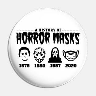 A History Of Horror Masks - Halloween Pin