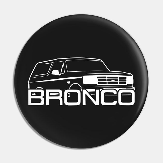 1992-1996 Ford Bronco Black w/new logo Front Side Pin by The OBS Apparel