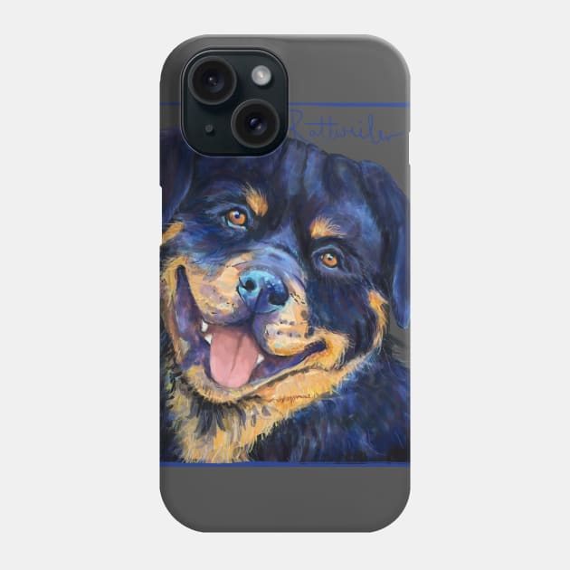 Rottweiler Phone Case by Aloe Artwork