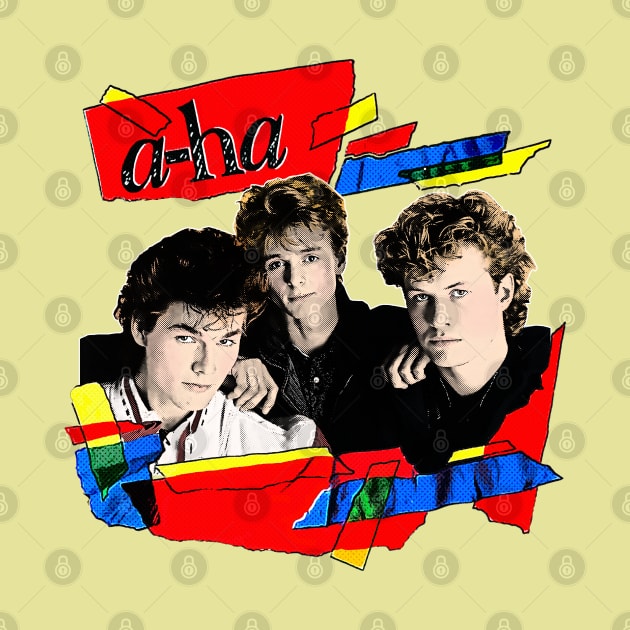 Vintage Styled 80s A-Ha ////  Original Design by DankFutura