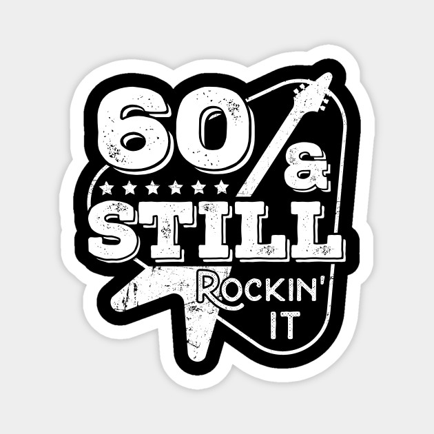 60th Birthday Vintage Rockin 1960 Gift Ideas Man Vintage 60th Birthday Rockin Gift Idea Magnet Teepublic