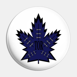 Toronto Hockey Laced Leaf Pin