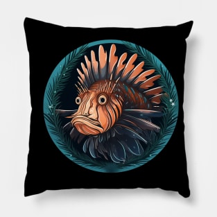 Lionfish in Ornament, Love Fishes Pillow