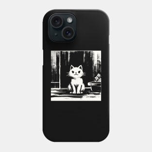 Kawaii Cat Anime Japanese Retro Funny Cat Phone Case