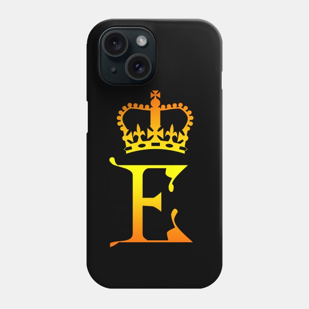 Queen Elizabeth II Golden Monogram Phone Case by Scar