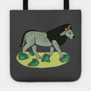 Quagga Lion Christmas Ornament :: Canines and Felines Tote