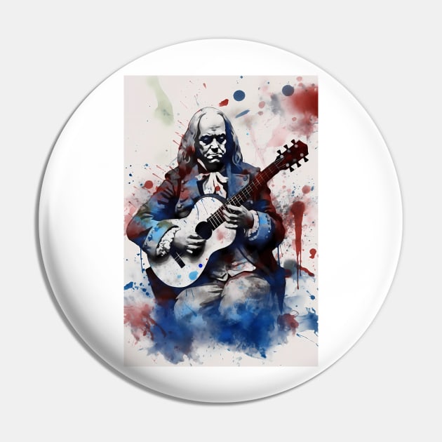 Benjamin Franklin Shredding Pin by TortillaChief