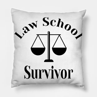 Law School Survivor Student Lawyer University Exam Pillow