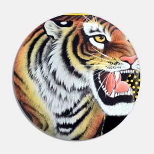 Tigers Sports Team Design Pin