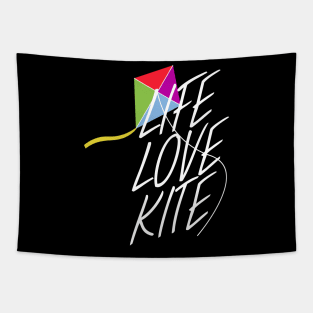 Life love kite Tapestry