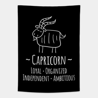 Capricorn Zodiac Sign Tapestry