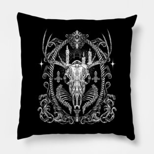 Deer Skull Pillow