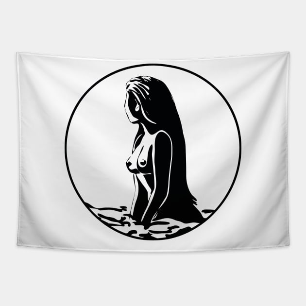 Naked sales girl tapestry