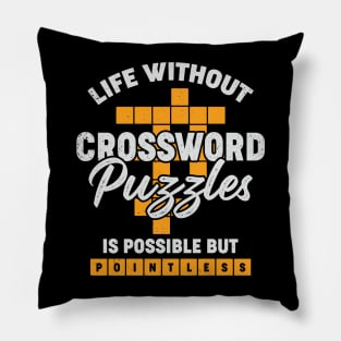 Crossword Puzzle Lover Gift Pillow