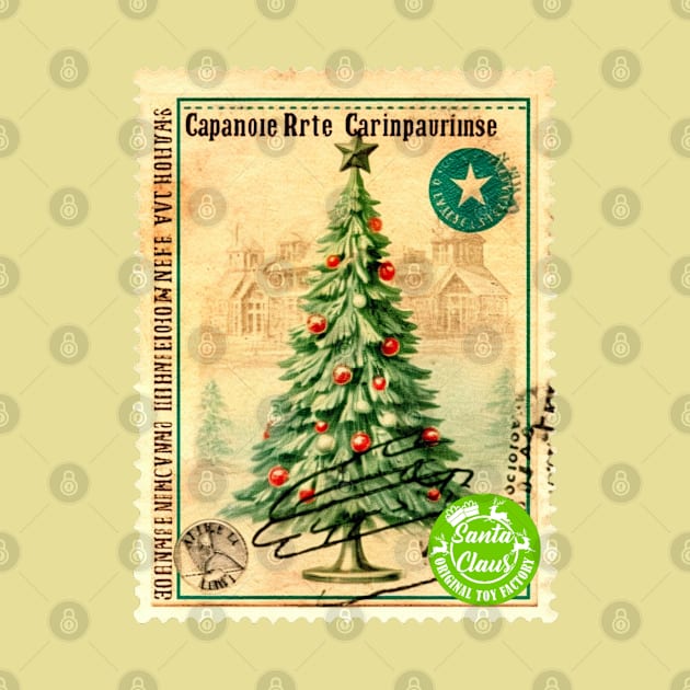 cristmas tree postal stamp#3 by katalinaziz