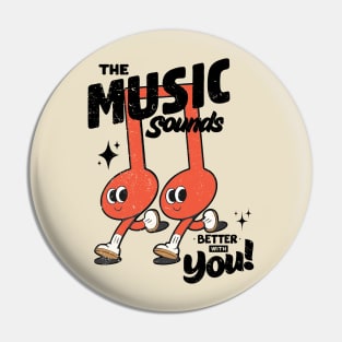 Gift for Music Lovers - Music Gift for Her - Valentines Day - Gift for Musician Pin