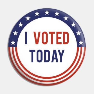 I Voted Today Pin