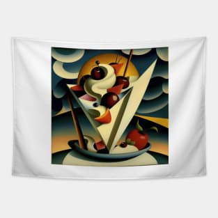 Berries & Cream - Abstract Art Style Tapestry