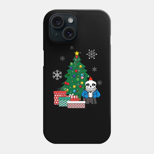 Sans Around The Christmas Tree Undertale Phone Case by box2boxxi