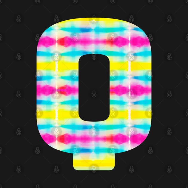 Tie Dye Alphabet Q (Uppercase letter q), Letter Q by maro_00