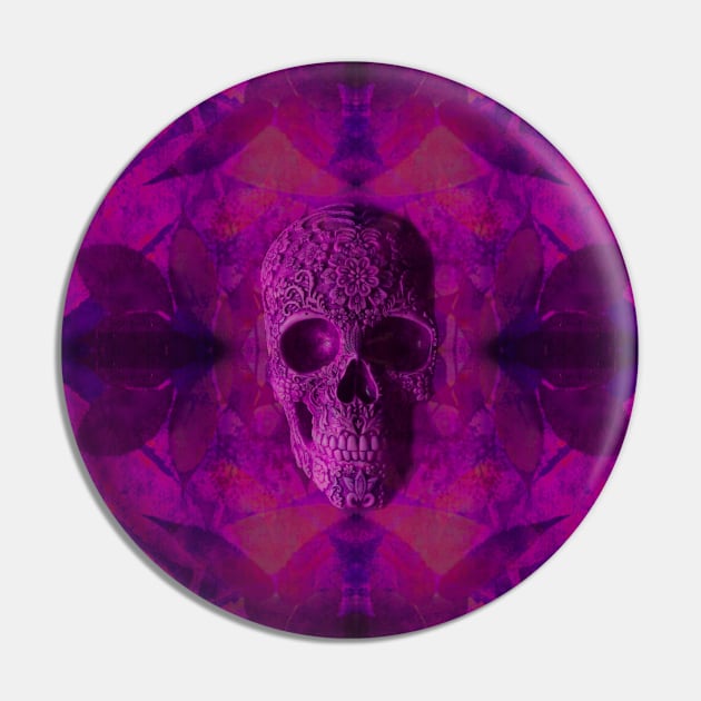 Skull Candy - Intense Pink Passion Pin by BenitaJayne