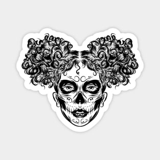 Skull Girl Magnet