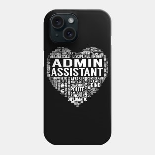 Admin Assistant Heart Phone Case
