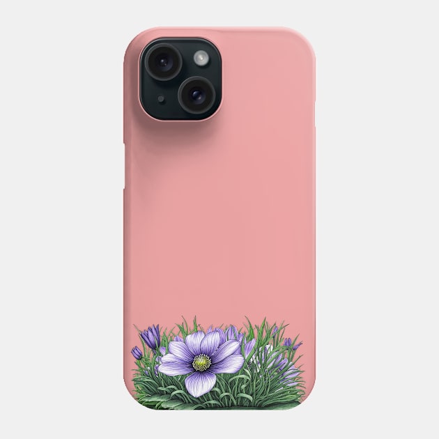 Anemone Flowers Phone Case by XtremePixels